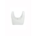 thumbnail image 2 of INSPIRE CHIC Training Cotton Wire Free Comfort Removable Pad Vest Tops Bra White, 2 of 6