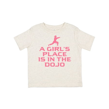 

Inktastic Girls Cute Karate Martial Arts Gift Toddler Toddler Girl T-Shirt