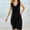 Black, variant on Women's Summer Maxi Boho Dress Spaghetti Ruffle Sleeveless Flowy Wrap Casual Shift Dress Beach Vacation Beach Sundresses