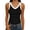 Black&15-0421D, variant on Ribbed Tank Top Women V Neck Sleeveless Summer Tank Tops Fitted Stretch Wide Strap Going Out Basic Women Under Shirts Purple S