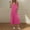 Hot Pink, variant on Sleeveless Nightgowns for Women Cotton Racerback Sleepshirt for Sleeping Full Slip Long Dress with Pockets