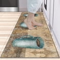 thumbnail image 4 of Coffee Kitchen Rug Sets of 2 Piece Non Slip Kitchen Rugs and Mats Washable Kitchen Mats for Kitchen Floor Mat Carpet Runner Rugs for Hallway Laundry Decor 17\u201dx30\u201c+17'''' X 47'''', 4 of 6