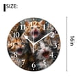 thumbnail image 2 of 16 Inch Wall Clock Battery Operated Silent Clock Decorative for Office, Kitchen, Outdoor, Living Room，Cartoon Cats Natural, 2 of 4