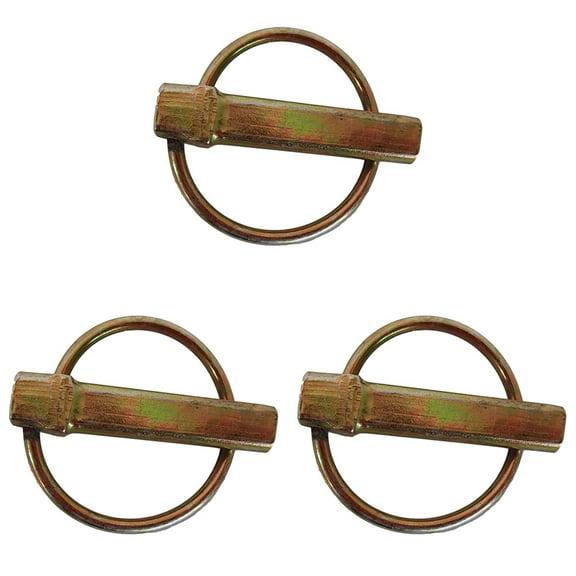 RAParts (3)Three 7/16" X 2" 3 Point Hitch  Lynch Pins