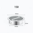 thumbnail image 1 of LEFU pour Couverture de Drain de Sol en Acier Inoxydable, Toit de Balcon Rond, Capuchon de Tuyau de Pluie Anti-Obstruction pour Jardin Extérieur, Installation Facile 150mm, 1 of 10