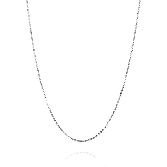 Sterling Silver Necklace, Long Chain Silver Necklace for Women, Minimalist Dainty Silver Necklace, Simple Sterling Silver Handmade Jewelry