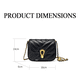 thumbnail image 2 of Bolsa Elegante Moda Para Mujer Bandolera Crossbody Lab .G negro, 2 of 5