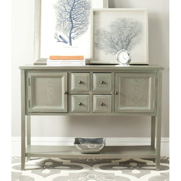 SAFAVIEH Charlotte Transitional Storage Sideboard, French Grey