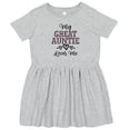 thumbnail image 3 of Inktastic My Great Auntie Loves Me Girls Hearts Girls Toddler Dress, 3 of 5