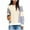 A White, variant on Long Sleeve Shirts for Women Casual Tunic Tops Women Fashion Casual Printed Round Neck Loose Capless Sweatshirt Top Great Gifts for Less White L