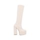 thumbnail image 2 of Bota Maxi Alta De Plataforma Con Ajuste Slim Licra Piel Sintético Late Platonia  XIOMARA-02-LATE, 2 of 8