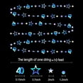 thumbnail image 3 of 40Th Birthday Decorations, Hanging Star Garland for Adult Birthday Party, Blue Iridescent Hanging Wall Decor for Themed Birthday Events One Size Blue, 3 of 3