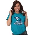 thumbnail image 5 of Michigan MI State Pride Betty Boop Women's Graphic T Shirt Tees Brisco Brands S, 5 of 6