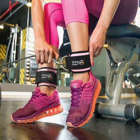 Attache De Cheville Pour Musculation – Poulie, Poignée, Jambe – Accessoire Sport Fitness