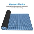 thumbnail image 4 of Bingfone Blue Gingham Large Gaming Mouse Pad,Extended Desk Mousepad With Stitched Edges,Non-Slip Base,Water Resist Keyboard Pad For Gamer, Office & Home, 29.5 X 16 In, 4 of 9