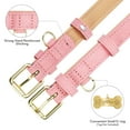 thumbnail image 6 of Jumpress Leather Dog Collar for Small Dogs, Heavy Duty Soft Padded Small Dogs Collar (Pink, S), 6 of 8