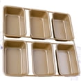 thumbnail image 5 of Eease Bread Loaf Pan Non-stick 6 Grid Iron Baking Tray Bakeware Golden Square Mold, 5 of 6