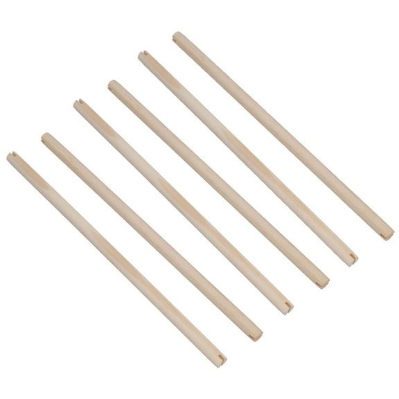 6PK Wooden Bird Perch Canary Budgie Cockatiel Parrot Bird Cage Accessories 12"
