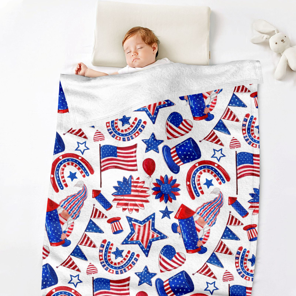 Throw Blankets, Blankets Queen Size, Independence Day Flannel Blanket