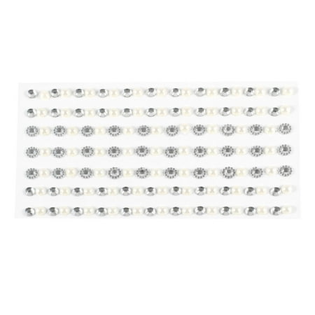 Smartphone Self Adhesive Two Tone Plastic Pearls Rhinestones Sticker Sheet DIY Smartphone Self Adhesive Two Tone Plastic Pearls Rhinestones Sticker Sheet DIY