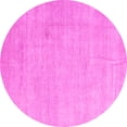 thumbnail image 1 of Ahgly Company Indoor Round Abstract Pink Modern Area Rugs, 5' Round, 1 of 4