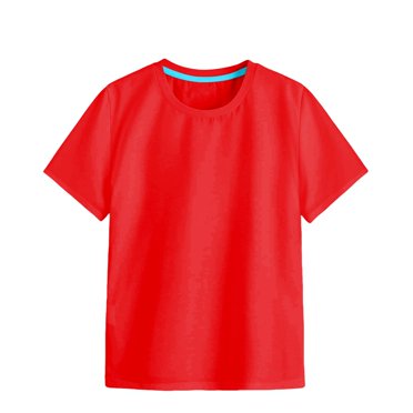 BYHONG T-Shirts à Manches Courtes Douces à Col Rond pour Filles T-Shirt Imprimé Multicolore T-Shirt Enfants Filles Tunique Décontractée à Col Rond Hauts Rouge 130