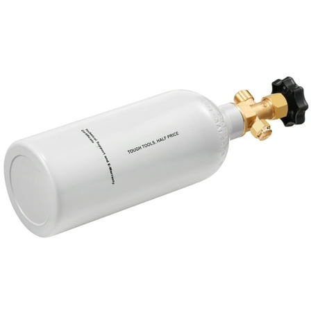 KFFKFF 2.5 lbs Aluminum CO2 Cylinder, Durable Tank with CGA320 Valve, Adjustable Pressure, Light Gray Coating, DOT Certified for Beverage Dispensing and Soda Systems