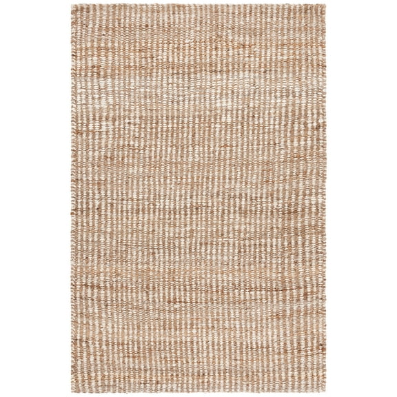 SAFAVIEH Natural Fiber Phyliss Solid Area Rug, Natural/Ivory, 5' x 8'