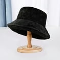 thumbnail image 5 of D-GROEE Winter Faux Bucket Hat Wool Fluffy Plush Bucket Hat Thick Fuzzy Fisherman Hat, 5 of 6