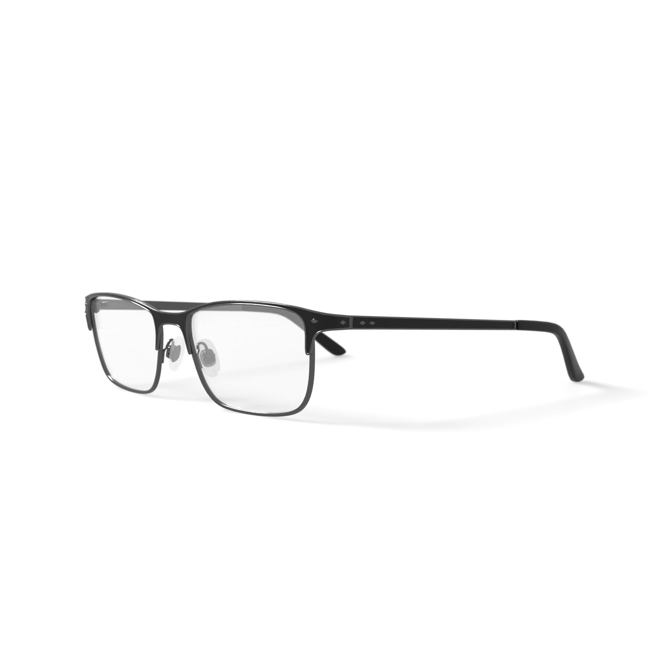Walmart Men's Rx'able Eyeglasses, Mop51, Black, 52-15-140