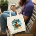 thumbnail image 4 of Rhodesian Ridgeback Hello Summer Beach Theme with Sunglasses and Tropical Cocktail Canvas Tote Bag Ridgebacks Dog Lover Gifts Reusable Shopping Grocery Bag - 00009, 4 of 5