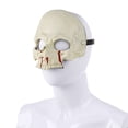 thumbnail image 3 of Xihbxyly Máscara de Calavera de No Muerto para Halloween, Aspecto Espeluznante y Siniestro, Textura de Esqueleto Realista, Accesorio Versátil para Cosplay, Eventos Espeluznantes, Tamaño 21 X 19 Cm, 3 of 7