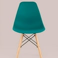 thumbnail image 2 of Heavenly Collection Eiffel Navy Green Wood Chair, 2 of 9
