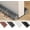 Gray#15, variant on Door Draft Stopper for Bottom of Doors - Under-Door Ventilation for Reduced Airflow, Noise-Gap Filler-Adjustable Door Sweep Seal Window Sealer (Black)