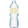 thumbnail image 1 of 20 Gold It’s a Girl Oh Baby Water Bottle Labels; Baby Shower Set of 20 Waterproof Water Bottle Wrappers, Decorations; Gold and White., 1 of 4