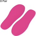 thumbnail image 3 of PATIKIL 8x3" Footprint Sticker, 8 Pairs PVC Shoes Floor Decal Sign for Class Decor Stair Guide, Rose Red, 3 of 6