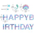thumbnail image 2 of Anor WishLife - Pancarta de cumpleaños con sirena brillante, pancarta de sirena, suministros de fiesta de sirena, decoración de cumpleaños de sirenita para niñas, niños, hogar, aula, baby showers, primer cumpleaños Zhivalor OTTO-ZYS-0056, 2 of 5