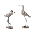 thumbnail image 3 of Juego de 2 figuras de gaviota de madera, estatuas de aves marinas, esculturas decorativas para escritorio, estantería, sala de estar, oficina y balcón, 3 of 9