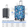 thumbnail image 6 of Haiem Watercolor Ships Luggage Cover Printed Suitcase Covers for Luggage Elastic Washable Suitcase Protector Fits 18-32 Inch Luggage-X-Large, 6 of 9