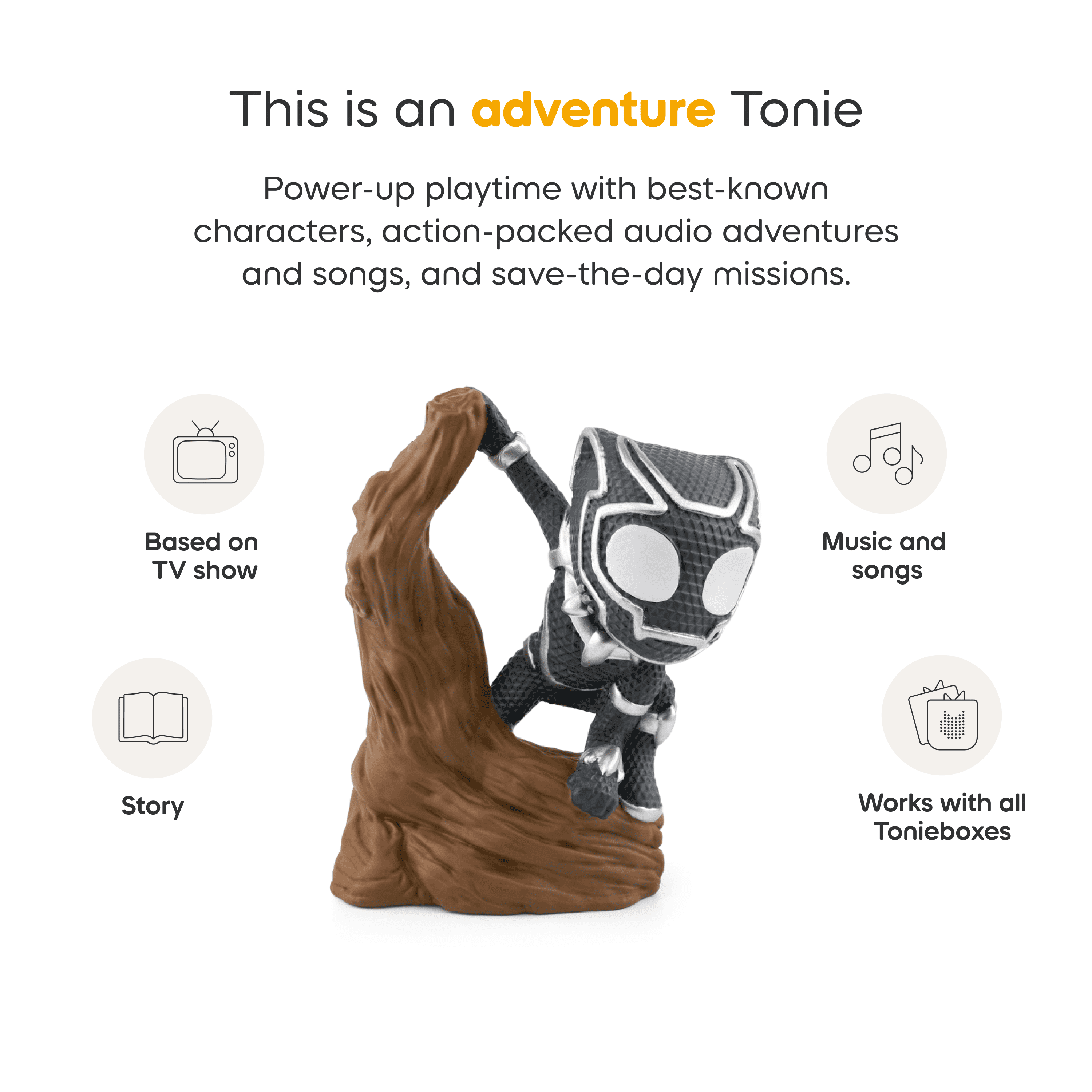 Tonies MARVEL Spidey & His Amazing Friends: Black Panther Audio Figurine (ENGLISH ONLY)