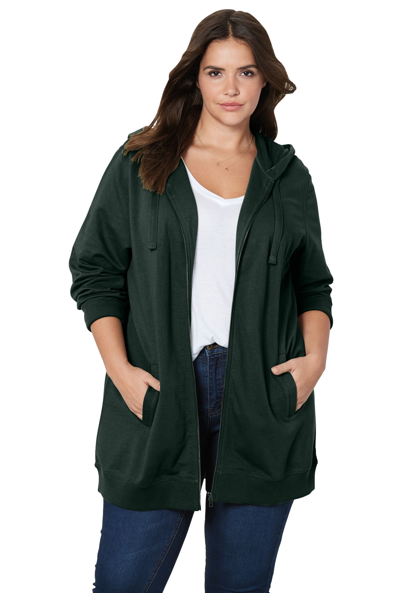 longer length womens hoodies