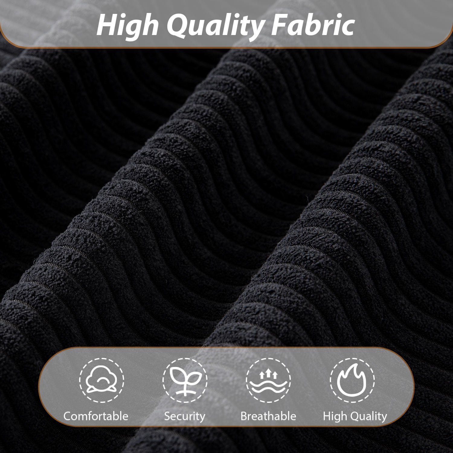 BYBYME Bean Bag Chair Sofa for Adults,Giant Large Loveseat Boneless Couch with Tufted Cushion & Backrest,Comfy Chair Lazy Sofa for Bedroom Living Room,Black