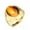 Gold, variant on Stainless Steel Natural Oval Tiger Eye Stone Ring Men Gold & Silver Size 7-13-9-Gold