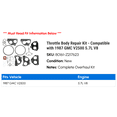 thumbnail image 2 of Throttle Body Repair Kit - Compatible with 1987 GMC V2500 5.7L V8, 2 of 2