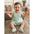 thumbnail image 6 of Loicainy Toddler Baby Girl Summer Outfit 6 12 18 24 Months 2T 3T 4T Casual Decorative Flower Design Sleeveless Tops and Shorts 2 Pcs Clothes Set, 6 of 9