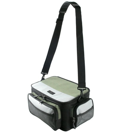 Fishing Gear Organizers Large Capacity Fishing Tackle Bag Multipockets Lures Gear Storage Shoulders Crossbody Bag