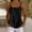Black, variant on Women's Tank Tops Spaghetti Strap Sleeveless Flowy Loose Camisole Button Summer Casual Cami Shirts