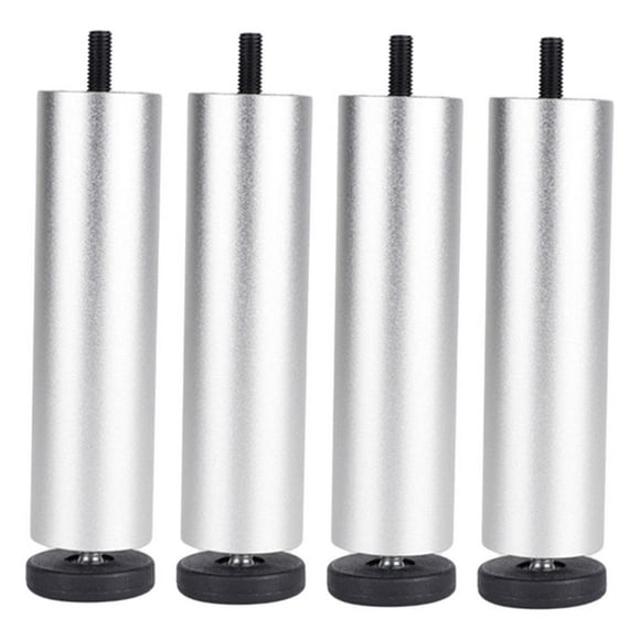 4x Modern Home Refrigerador Playbook Estante Patas Mesa de Centro Cómoda Lavado Plata 20cm