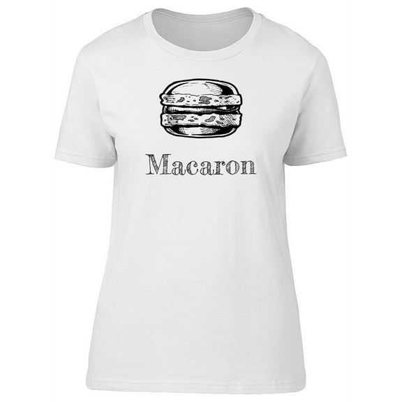 Cool Vintage Macaron Sketch T-Shirt Women -Image by Shutterstock, Female Small