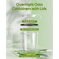 thumbnail image 2 of Envases de avena Overnight Oats Canfanni, 13 oz (paquete de 4), sin BPA, 2 of 7